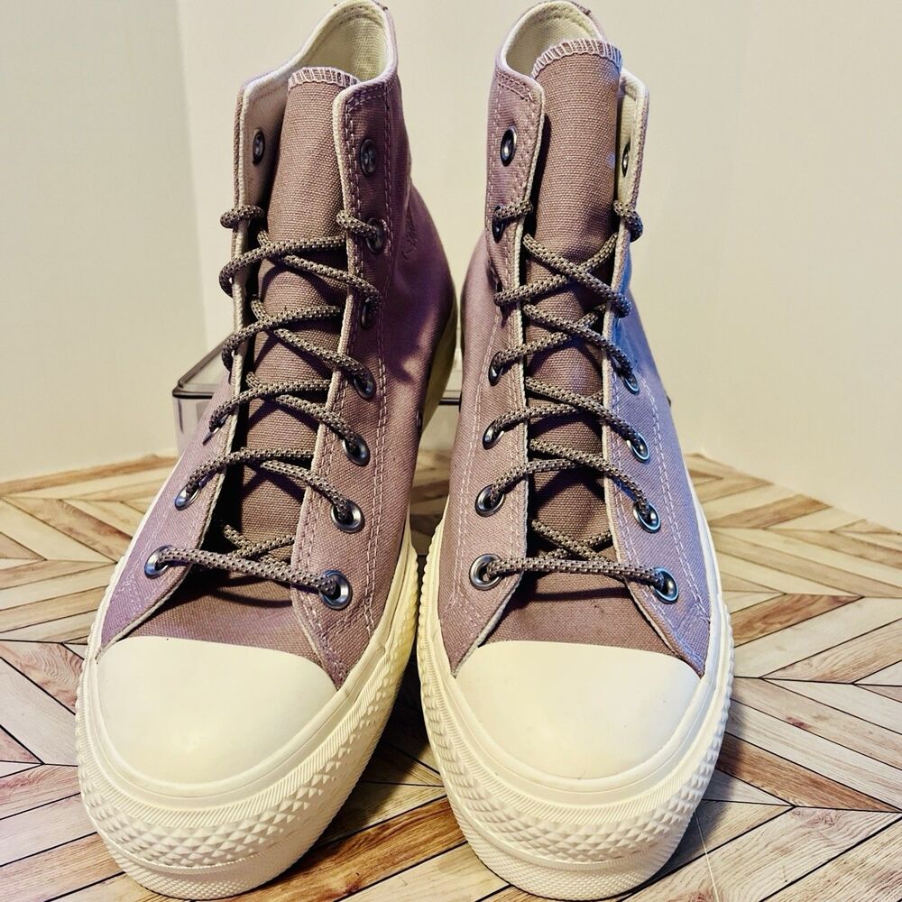 Converse Chuck Taylor All Star Lift W 8.5 Hi Top Platform Sneakers Lucid Lilac - Picture 3 of 9